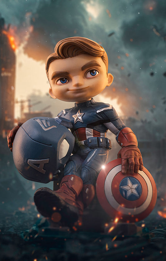 Estátua Capitão América - The Infinity Saga - MiniCo - Iron Studios