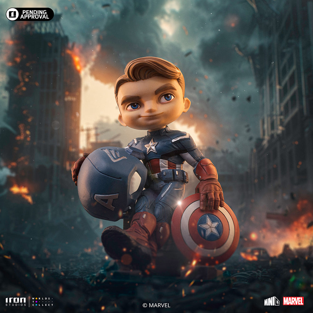 Estátua Capitão América - The Infinity Saga - MiniCo - Iron Studios