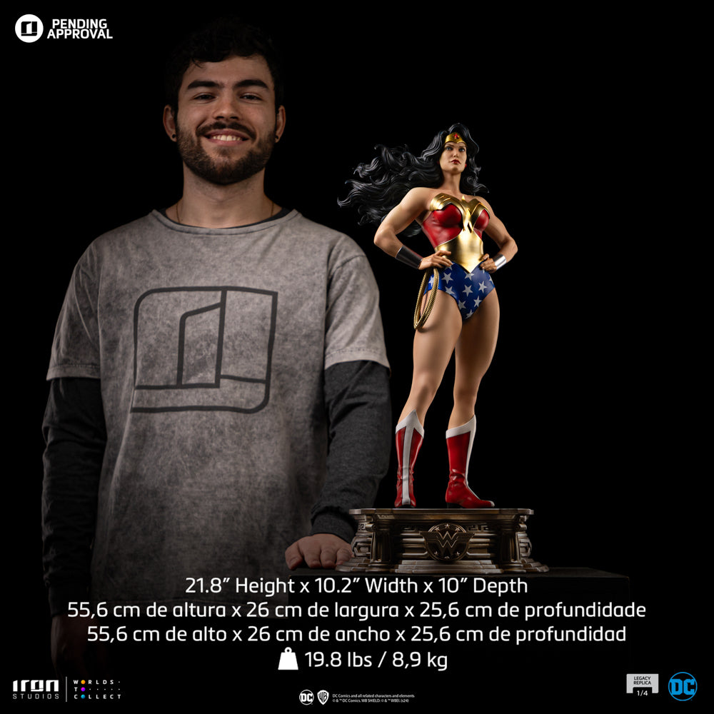 Estátua Mulher Maravilha - DC Trinity - Legacy Replica 1/4 - Iron Studios