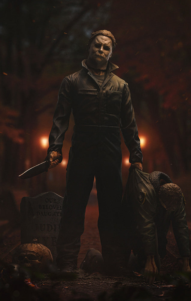 Estátua Michael Myers Deluxe - Halloween 2 - Art Scale 1/10 - Iron Studios