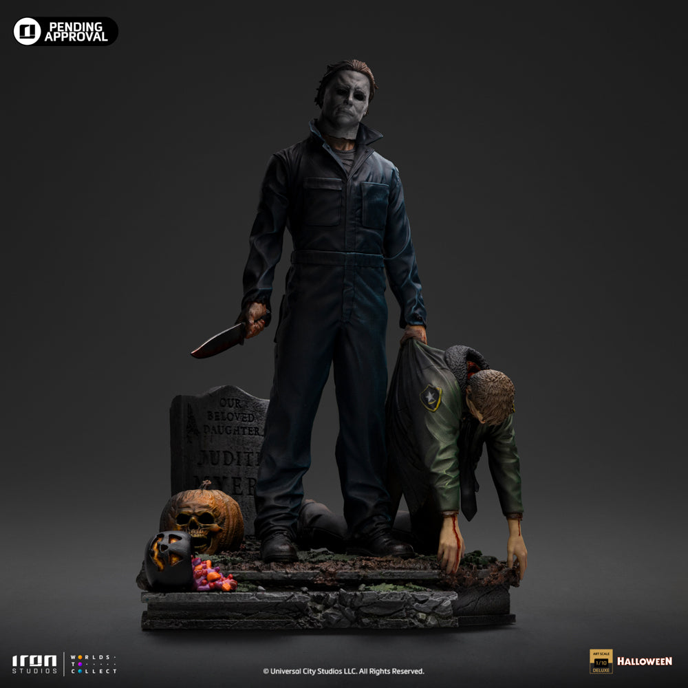 Estátua Michael Myers Deluxe - Halloween 2 - Art Scale 1/10 - Iron Studios