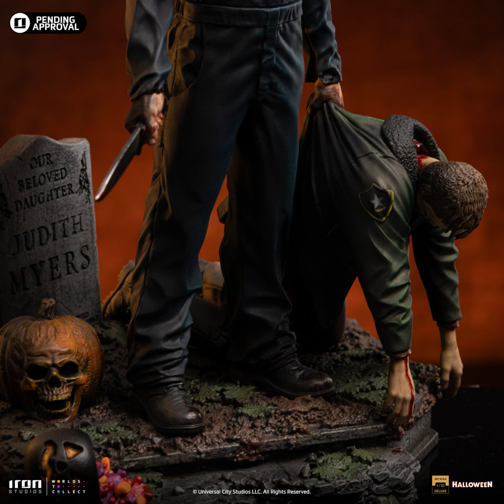 Estátua Michael Myers Deluxe - Halloween 2 - Art Scale 1/10 - Iron Studios