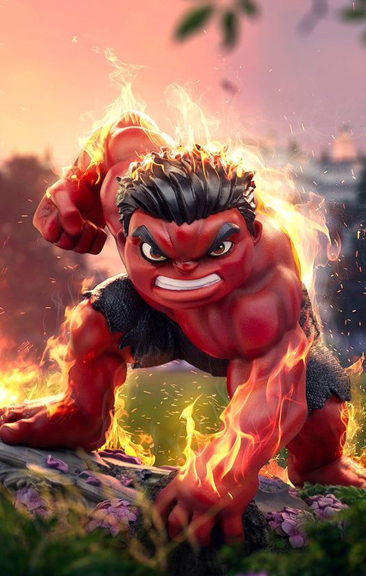 Estátua Red Hulk - Captain America 4 - MiniCo - Iron Studios