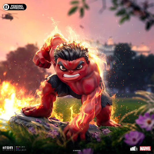 Estátua Red Hulk - Captain America: Brave New World - MiniCo - Iron Studios