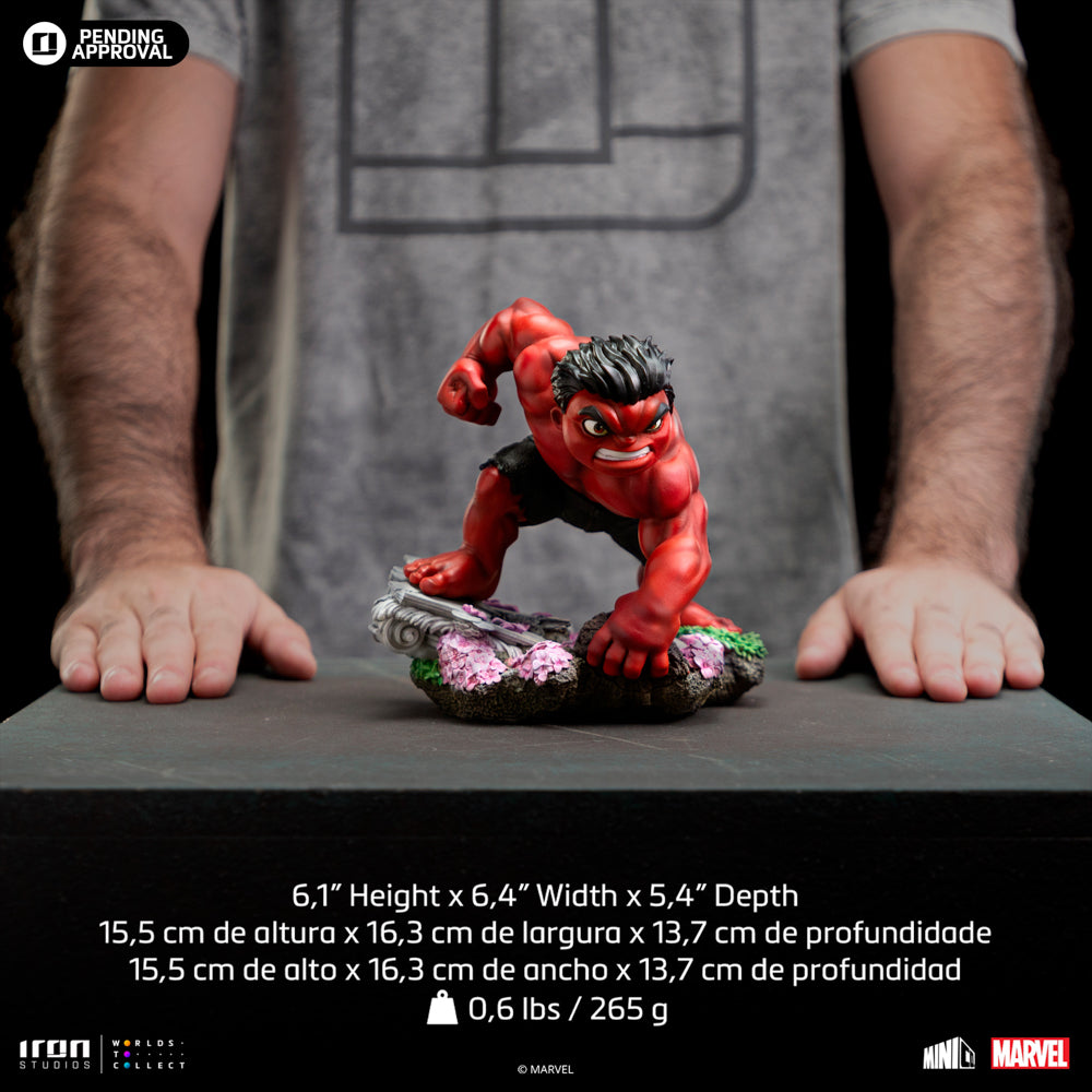 Estátua Red Hulk - Captain America: Brave New World - MiniCo - Iron Studios