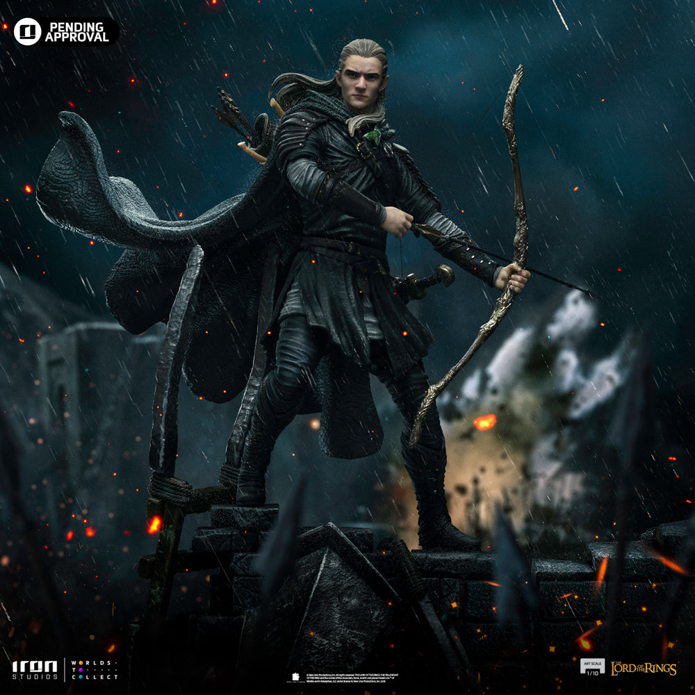Estátua Legolas Unleashed - O Senhor dos Anéis - Art Scale 1/10 - Iron Studios