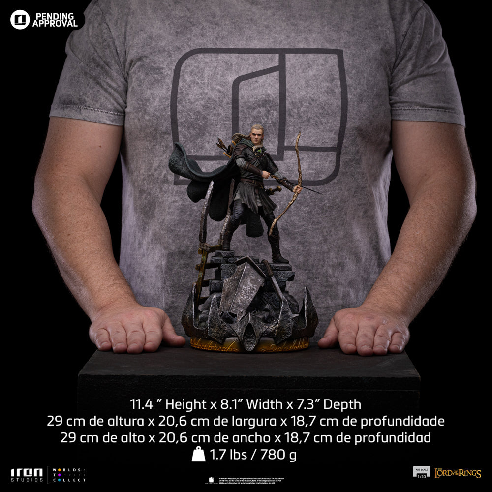 Estátua Legolas Unleashed - O Senhor dos Anéis - Art Scale 1/10 - Iron Studios