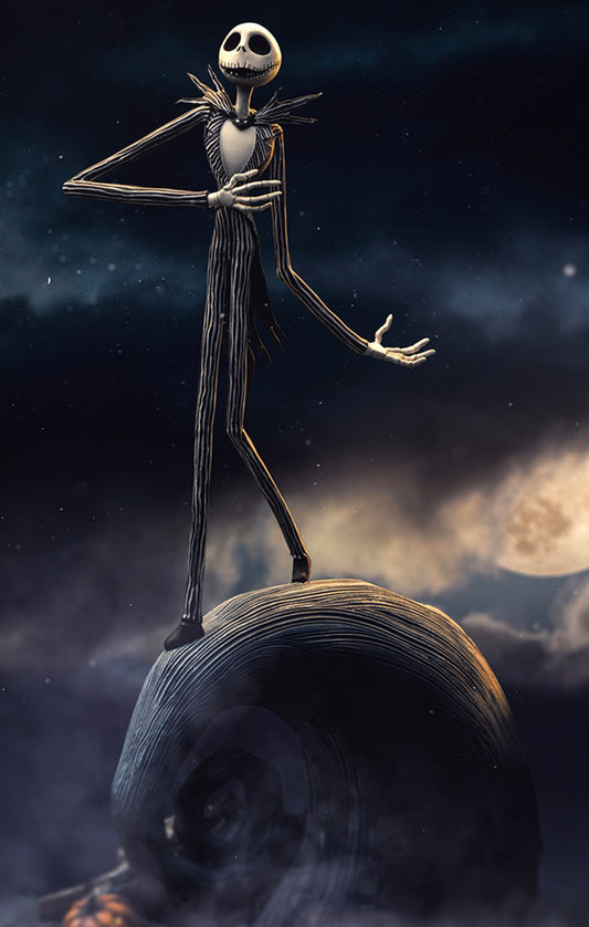 Estátua Jack Skellington - Estranha Mundo de Jack  - Art Scale 1/10 - Iron Studios