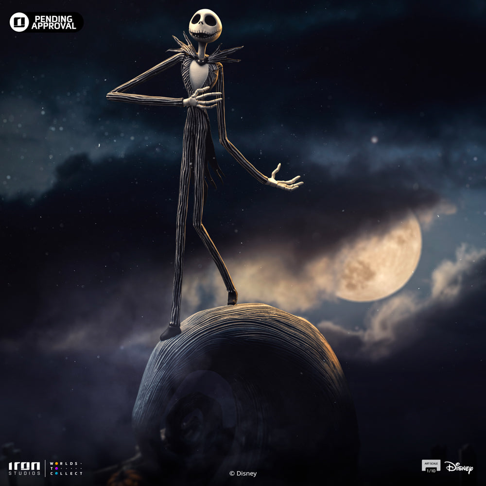Estátua Jack Skellington - Estranha Mundo de Jack  - Art Scale 1/10 - Iron Studios