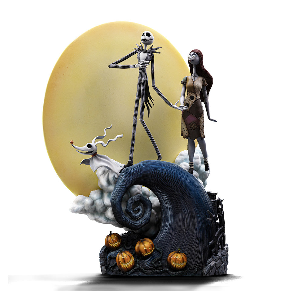 Estátua Jack and Sally  Deluxe - O Estranho Mundo de Jack - Art Scale 1/10 - Iron Studios