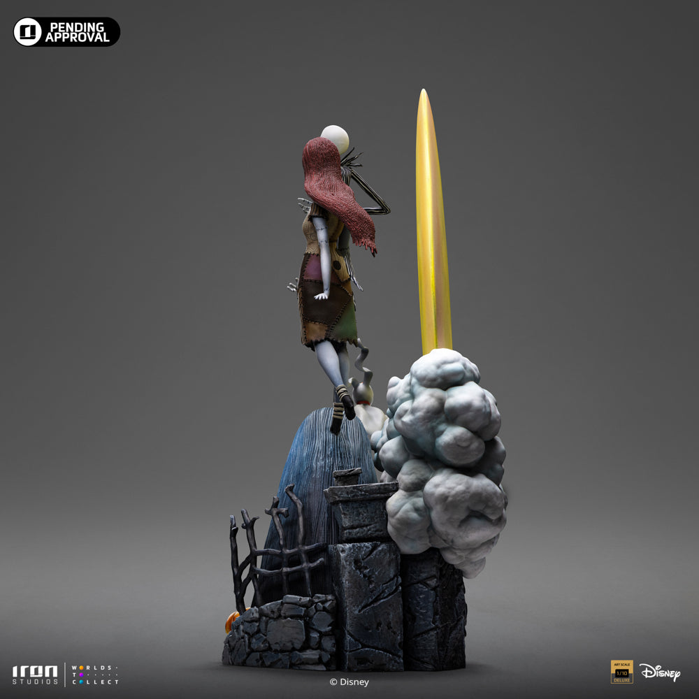 Estátua Jack and Sally  Deluxe - O Estranho Mundo de Jack - Art Scale 1/10 - Iron Studios