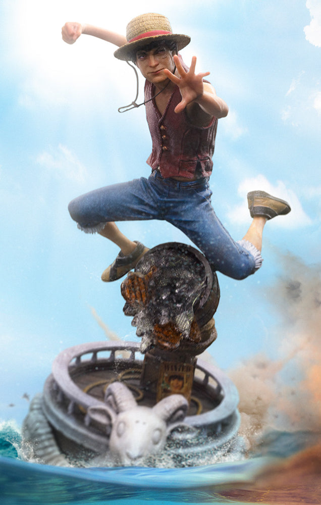 Estátua Monkey D. Luffy - One Piece Netflix - Art Scale 1/10 - Iron Studios