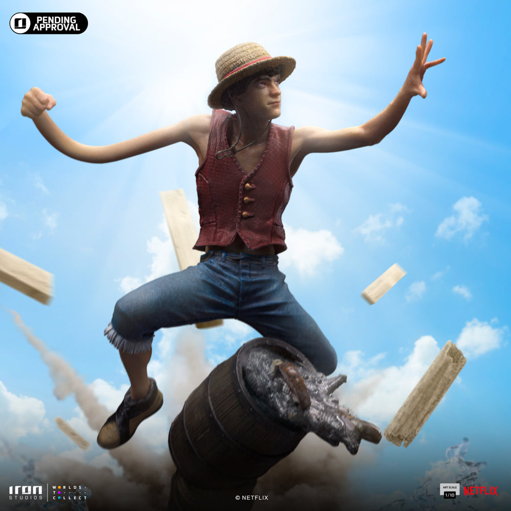 Estátua Monkey D. Luffy - One Piece Netflix - Art Scale 1/10 - Iron Studios