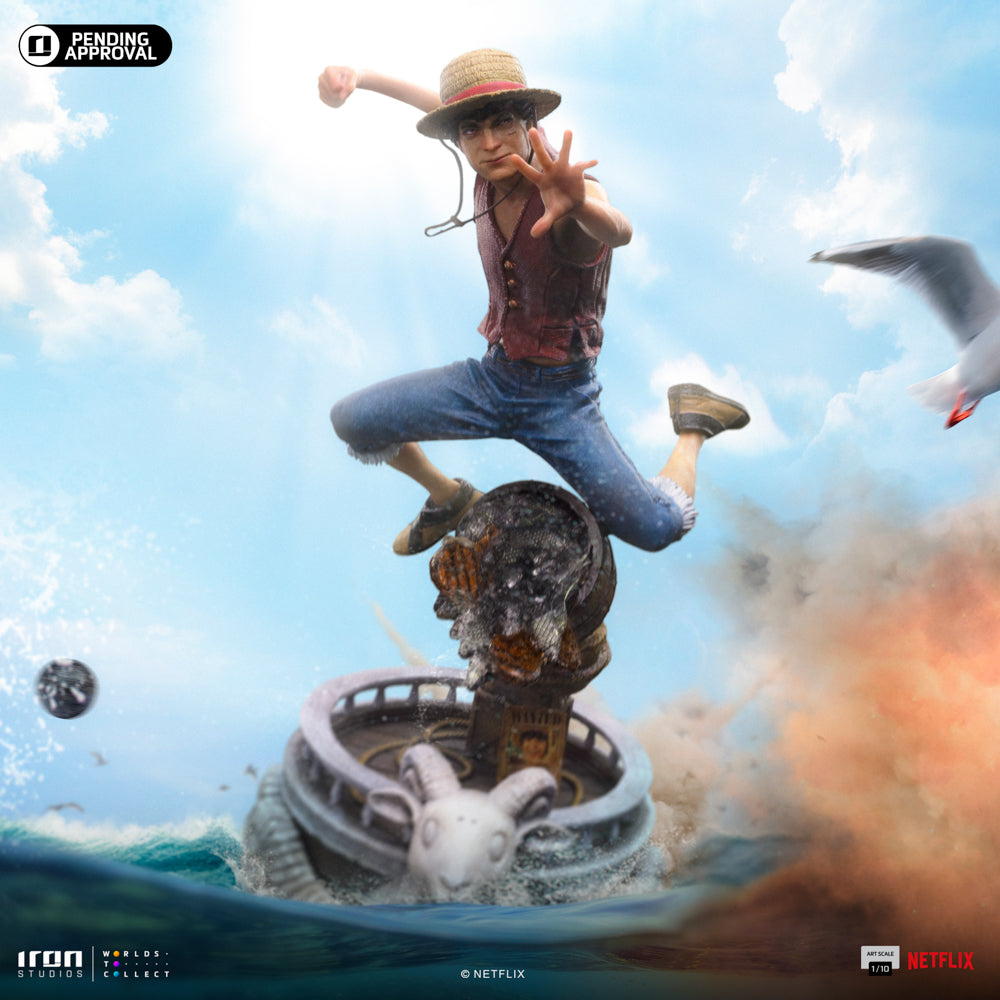 Estátua Monkey D. Luffy - One Piece Netflix - Art Scale 1/10 - Iron Studios