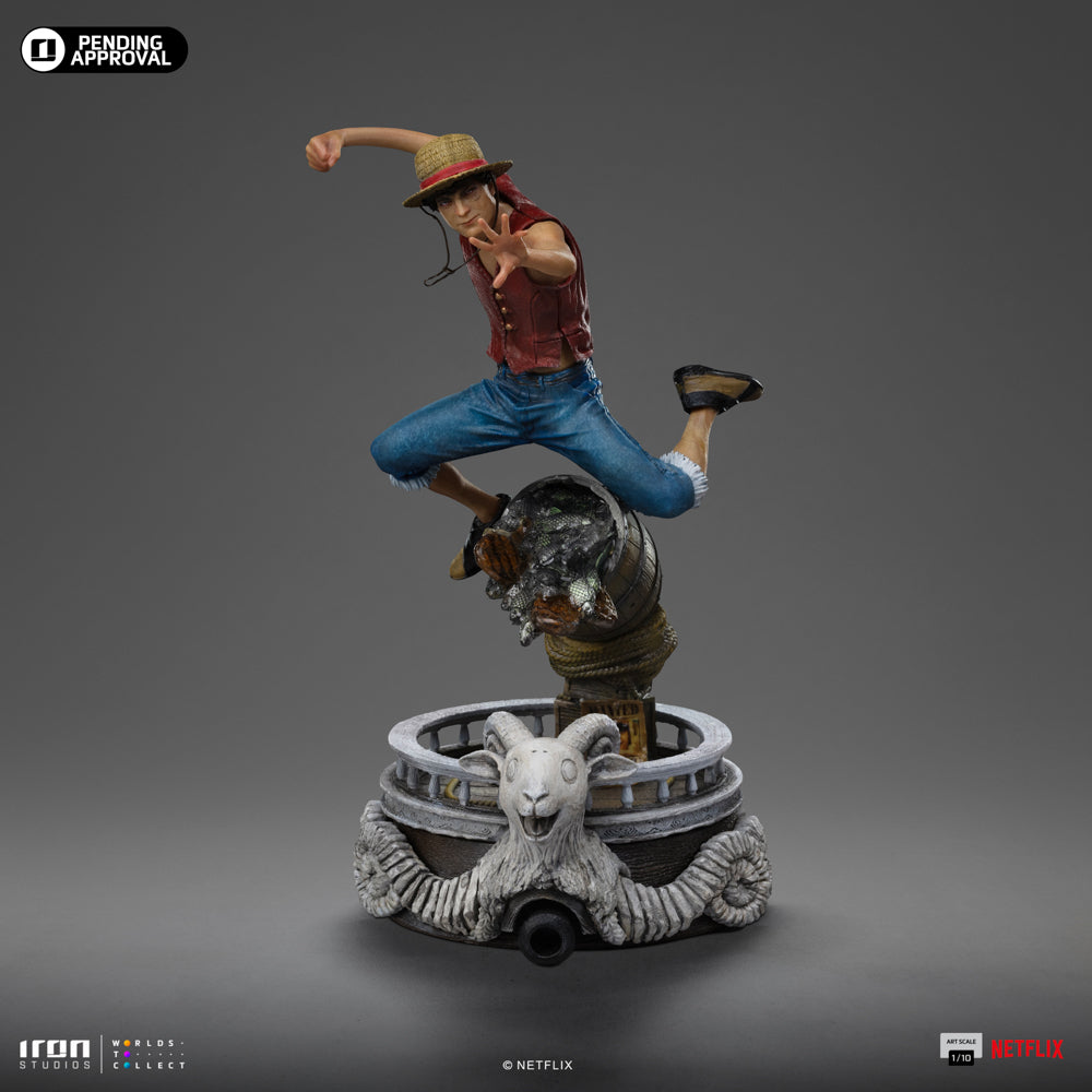 Estátua Monkey D. Luffy - One Piece Netflix - Art Scale 1/10 - Iron Studios
