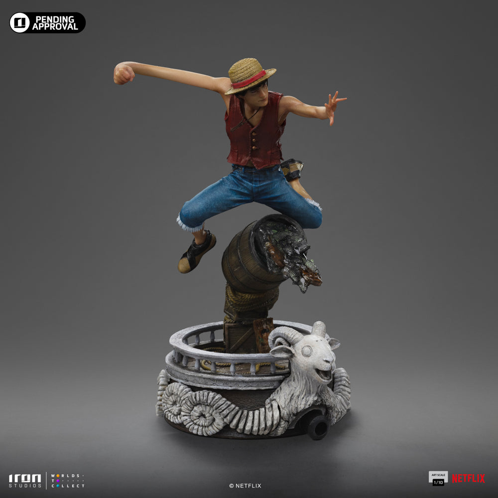 Estátua Monkey D. Luffy - One Piece Netflix - Art Scale 1/10 - Iron Studios