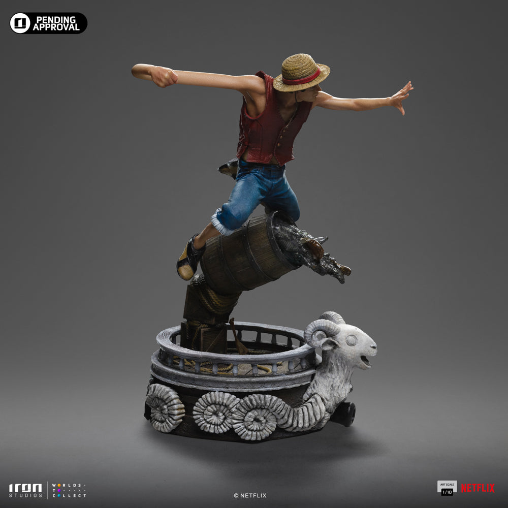 Estátua Monkey D. Luffy - One Piece Netflix - Art Scale 1/10 - Iron Studios