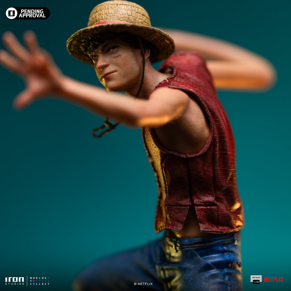 Estátua Monkey D. Luffy - One Piece Netflix - Art Scale 1/10 - Iron Studios