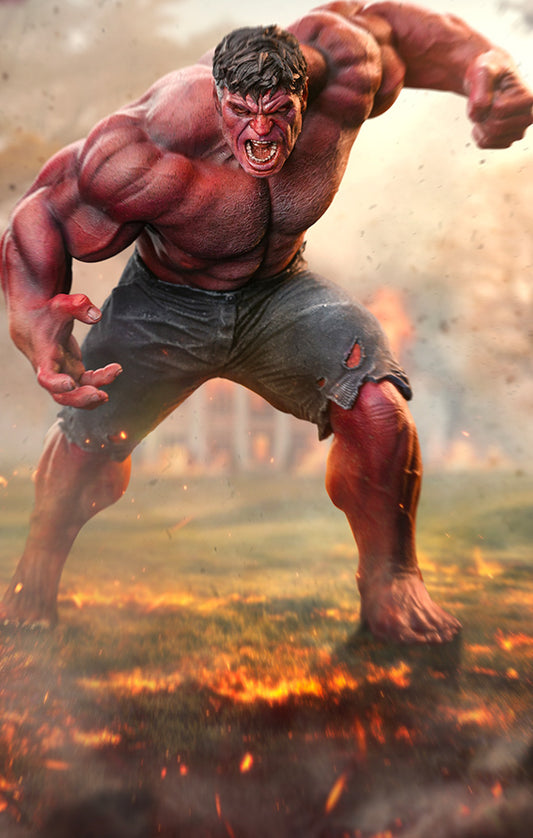Estátua Red Hulk - Brave New World - Art Scale 1/10 - Iron Studios