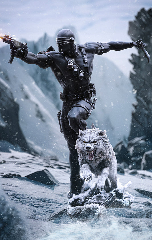 Estátua Snake Eyes and Timber - Comandos em Ação - Art Scale 1/10 - Iron Studios