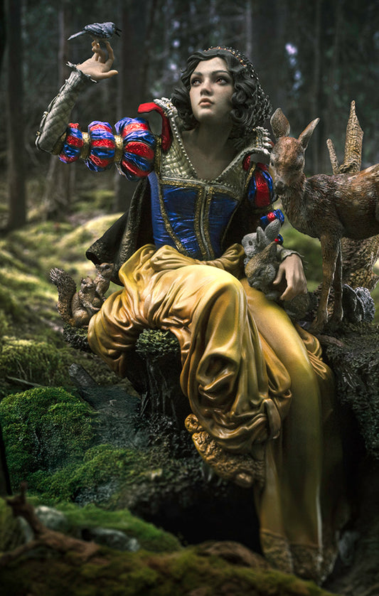 Estátua Branca de Neve by Heather Edwards Deluxe - Disney Signatures - Art Scale 1/10 -Iron Studios