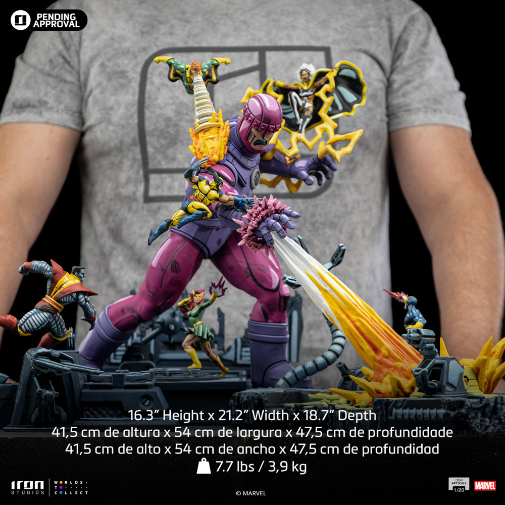 Estátua X-Men Danger Room Comics Color Variant Diorama A - X-Men - Demi Scale 1/20 - Iron Studios