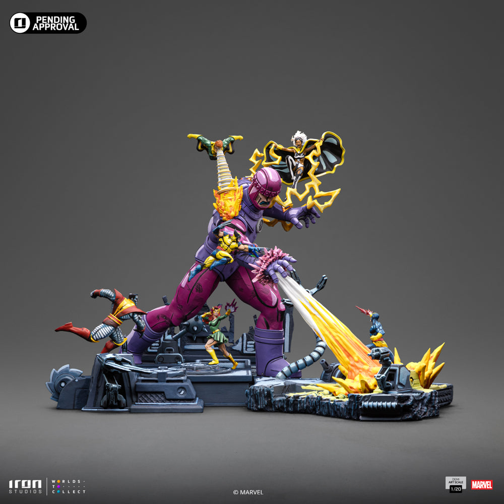 Estátua X-Men Danger Room Comics Color Variant Diorama A - X-Men - Demi Scale 1/20 - Iron Studios