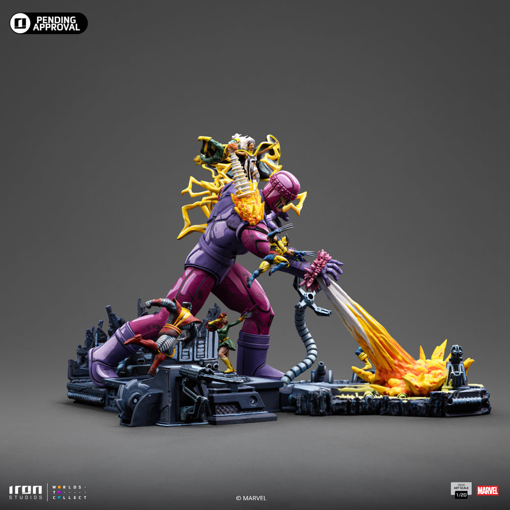 Estátua X-Men Danger Room Comics Color Variant Diorama A - X-Men - Demi Scale 1/20 - Iron Studios