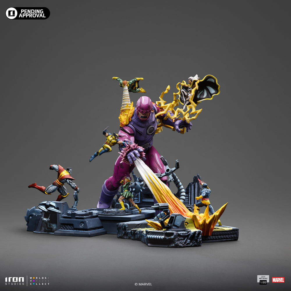 Estátua X-Men Danger Room Comics Color Variant Diorama A - X-Men - Demi Scale 1/20 - Iron Studios