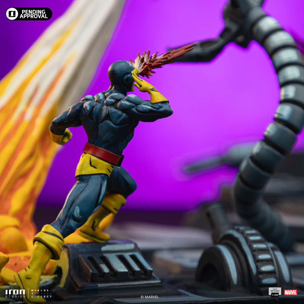 Estátua X-Men Danger Room Comics Color Variant Diorama A - X-Men - Demi Scale 1/20 - Iron Studios