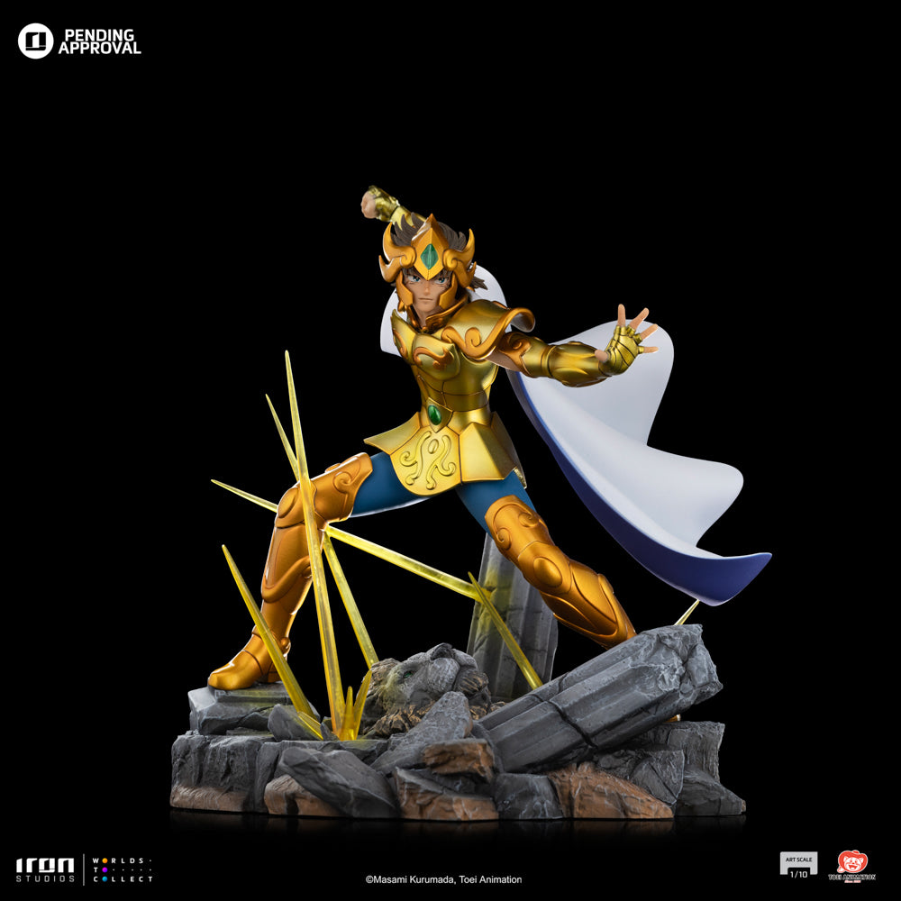 Estátua Leo Aiolia - Os Cavaleiros do Zodíaco - Art Scale 1/10 - Iron Studios