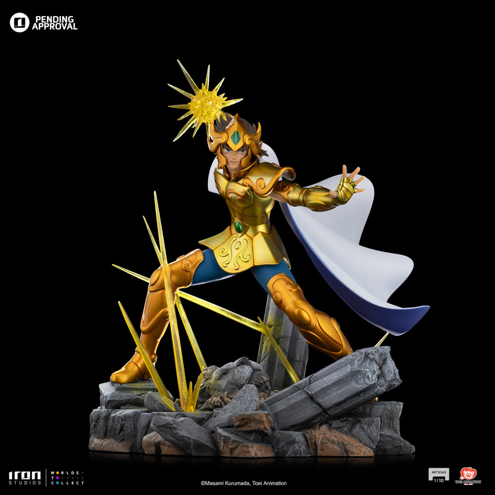 Estátua Leo Aiolia - Os Cavaleiros do Zodíaco - Art Scale 1/10 - Iron Studios
