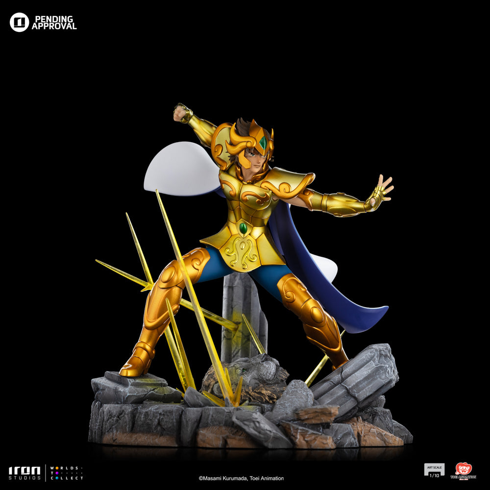 Estátua Leo Aiolia - Os Cavaleiros do Zodíaco - Art Scale 1/10 - Iron Studios