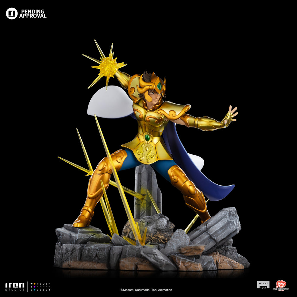 Estátua Leo Aiolia - Os Cavaleiros do Zodíaco - Art Scale 1/10 - Iron Studios