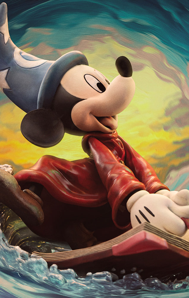 Estátua Sorcerer Mickey - Disney Classics - Vintage Collection - Iron Studios