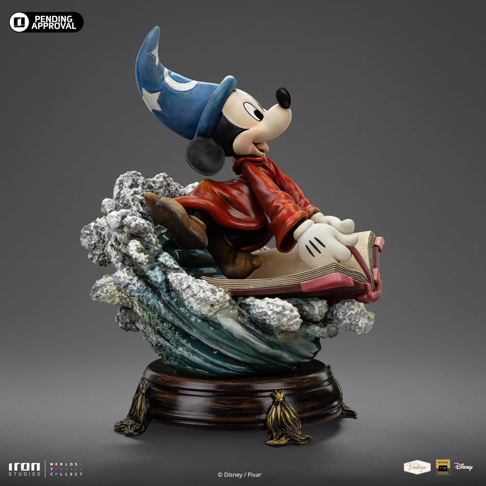 Estátua Sorcerer Mickey - Disney Classics - Vintage Collection - Iron Studios