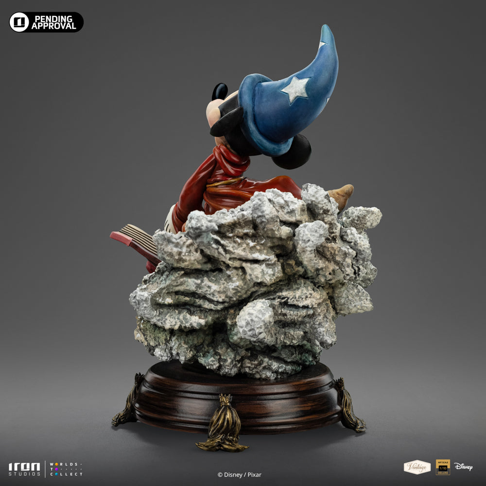 Estátua Sorcerer Mickey - Disney Classics - Vintage Collection - Iron Studios