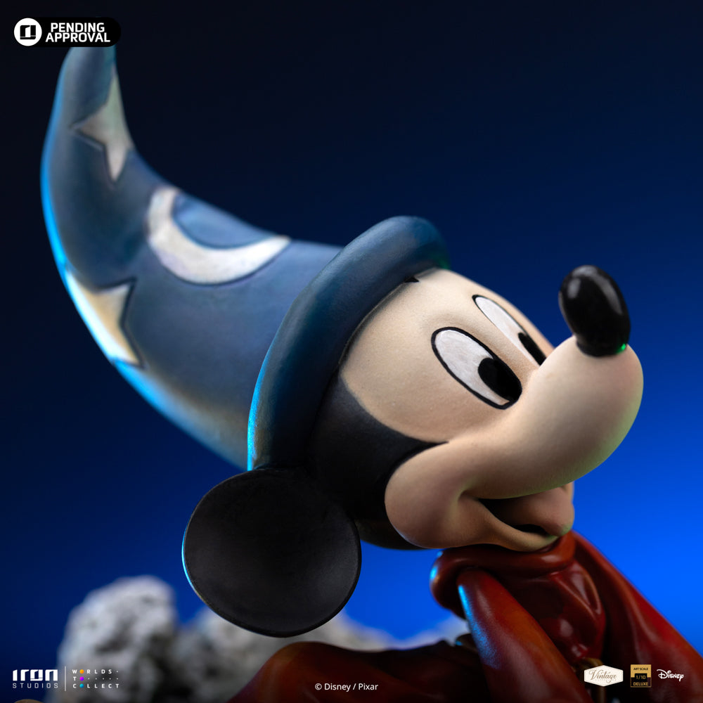 Estátua Sorcerer Mickey - Disney Classics - Vintage Collection - Iron Studios