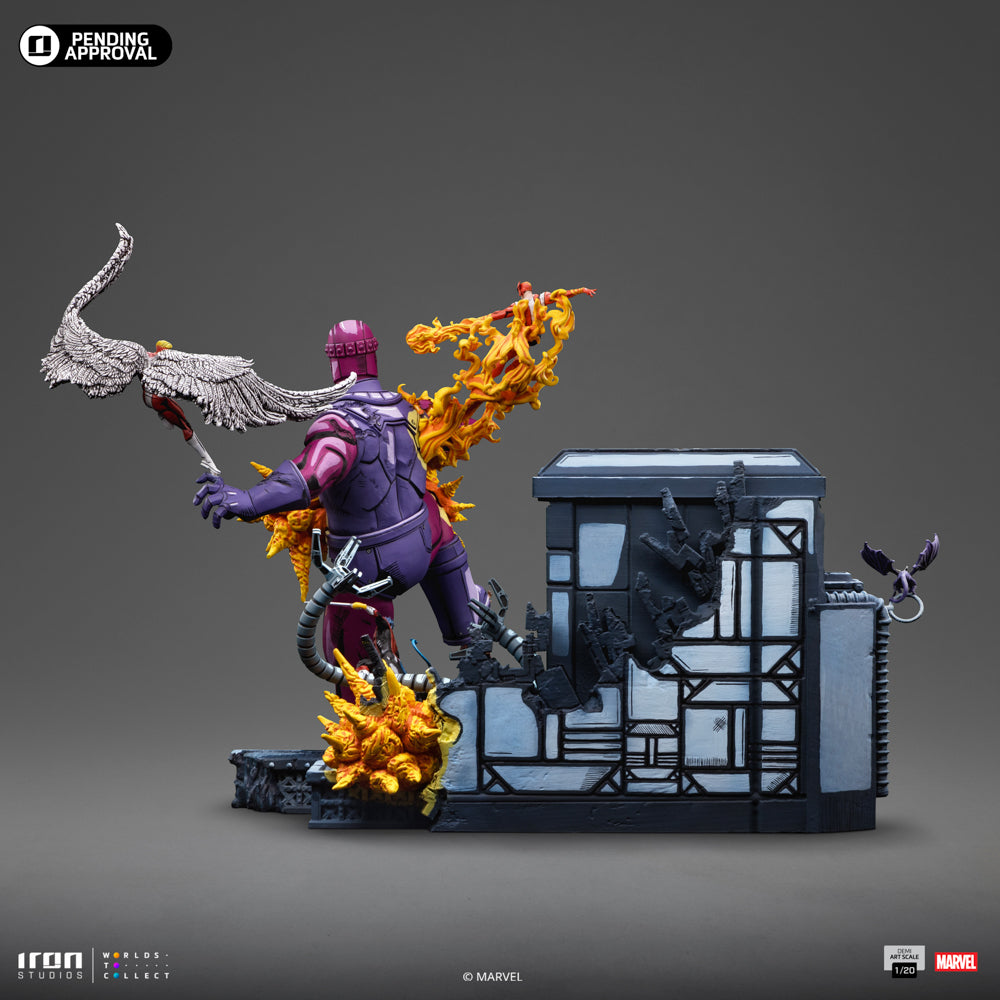 Estátua X-Men Danger Room Comics Color Variant Diorama B - X-Men - Demi Scale 1/20 - Iron Studios
