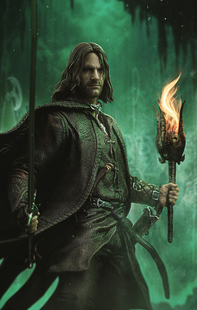 Estátua Aragorn Unleashed - O Senhor dos Anéis - Art Scale 1/10 - Iron Studios