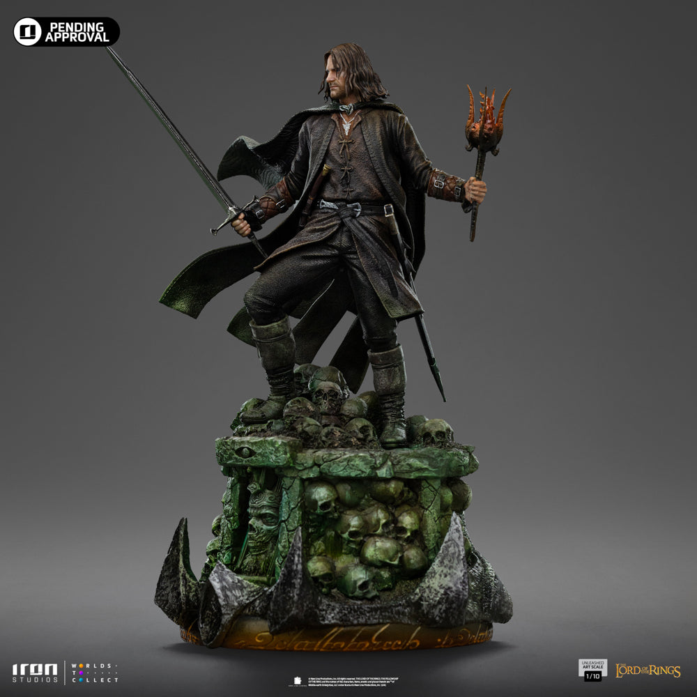 Estátua Aragorn Unleashed - O Senhor dos Anéis - Art Scale 1/10 - Iron Studios