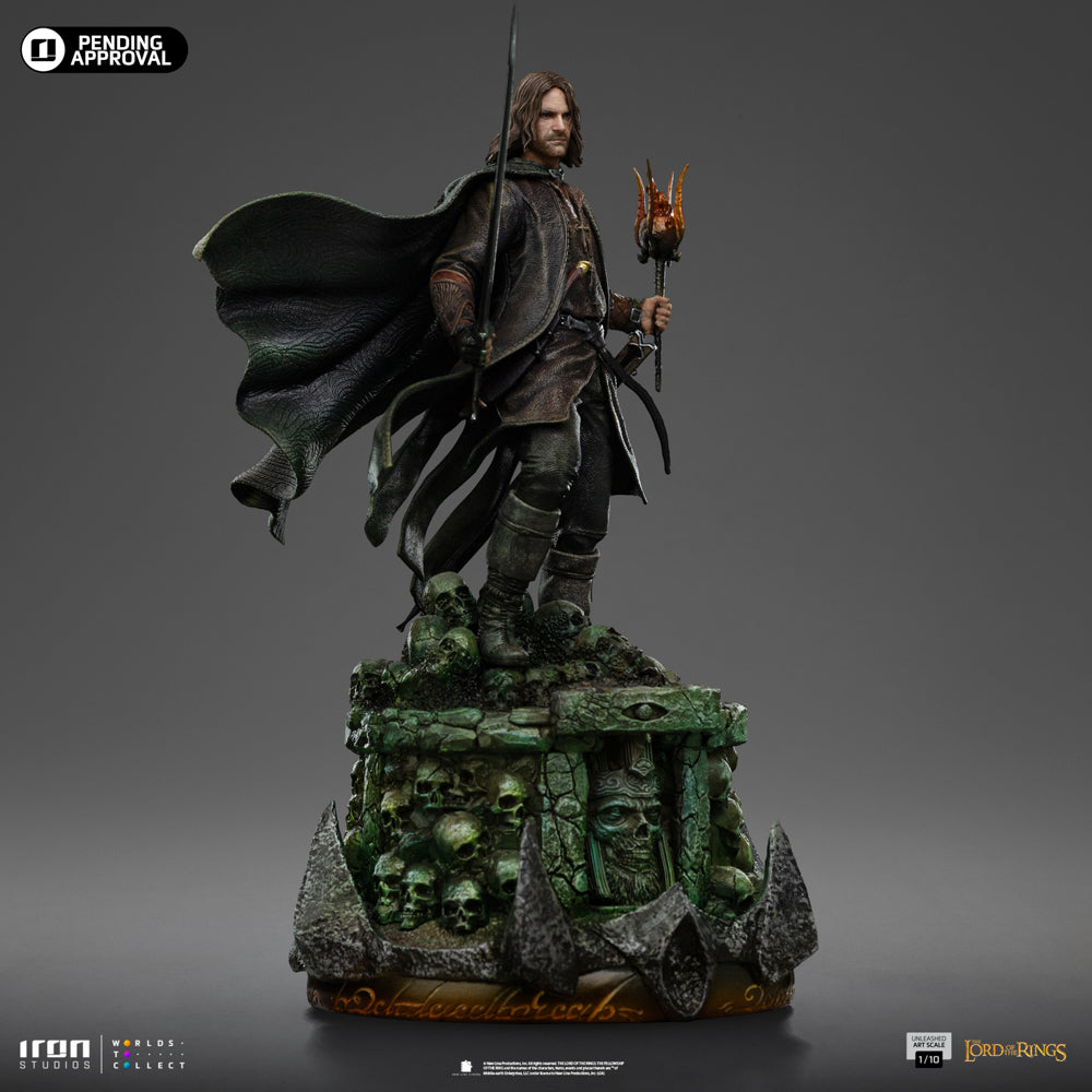 Estátua Aragorn Unleashed - O Senhor dos Anéis - Art Scale 1/10 - Iron Studios