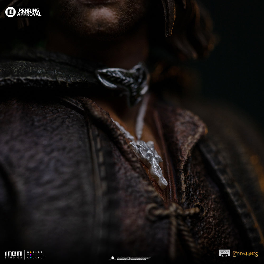 Estátua Aragorn Unleashed - O Senhor dos Anéis - Art Scale 1/10 - Iron Studios
