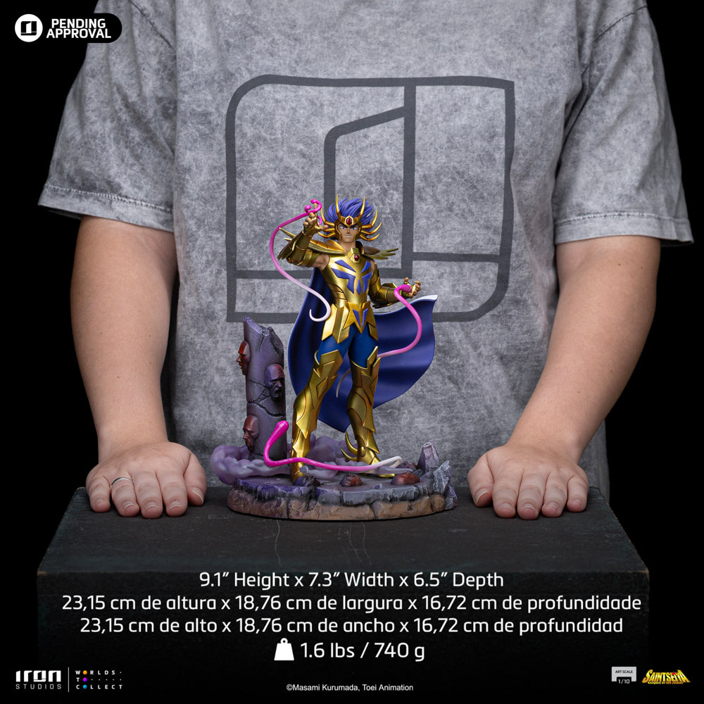 Estátua Máscara da Morte de Câncer - Os Cavaleiros do Zodíaco - Art Scale 1/10 - Iron Studios