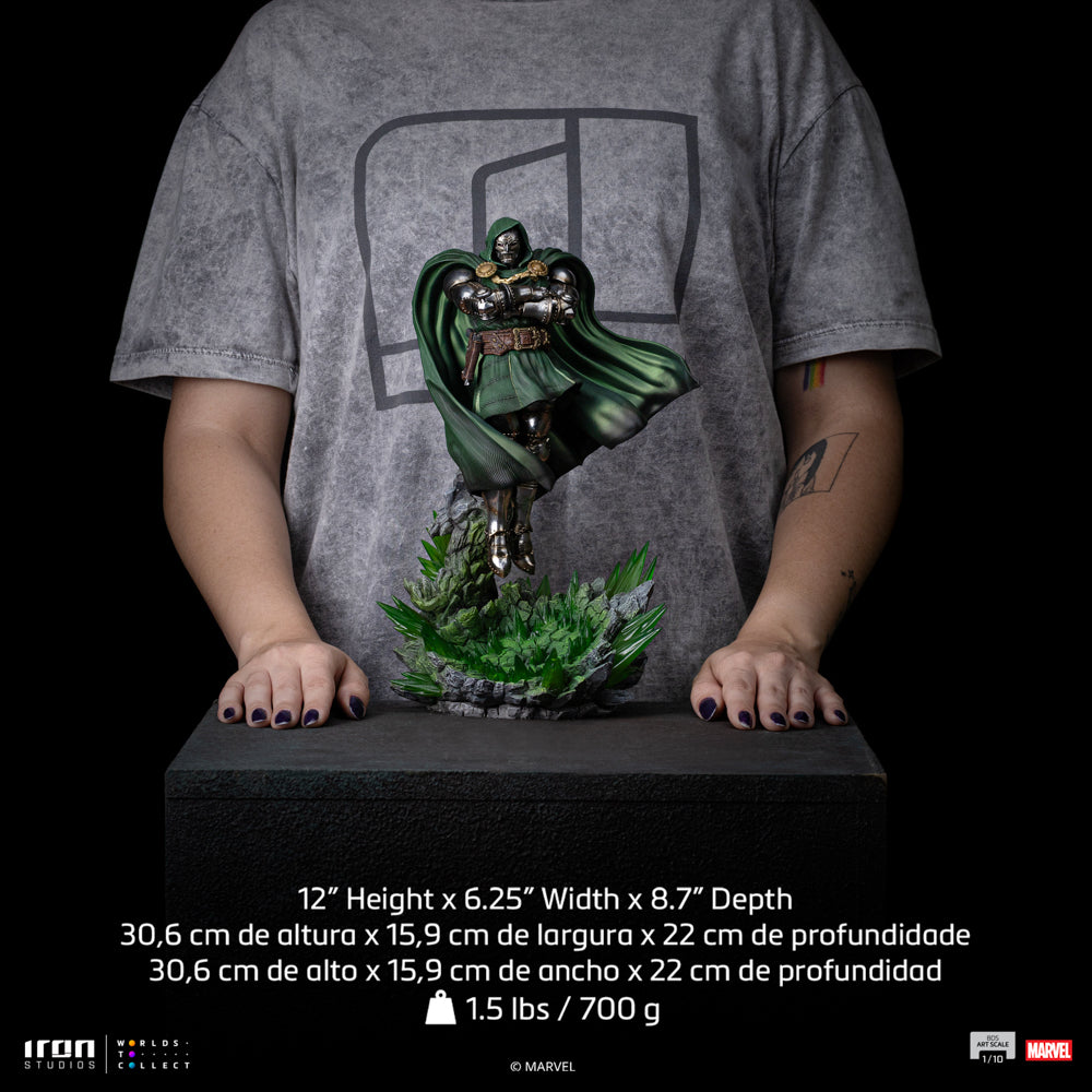 Estátua Dr Doom - Infinity Gauntlet Diorama - BDS Art Scale 1/10 - Iron Studios