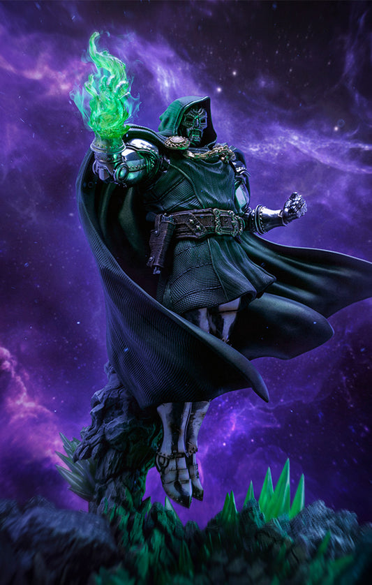 Estátua Dr Doom Deluxe - Infinity Gauntlet Diorama - BDS Art Scale 1/10 - Iron Studios