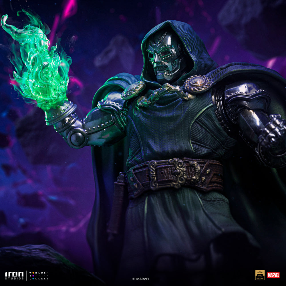 Estátua Dr Doom Deluxe - Infinity Gauntlet Diorama - BDS Art Scale 1/10 - Iron Studios