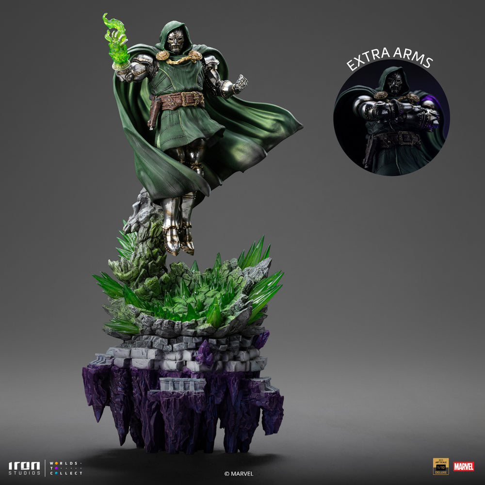 Estátua Dr Doom Deluxe - Infinity Gauntlet Diorama - BDS Art Scale 1/10 - Iron Studios