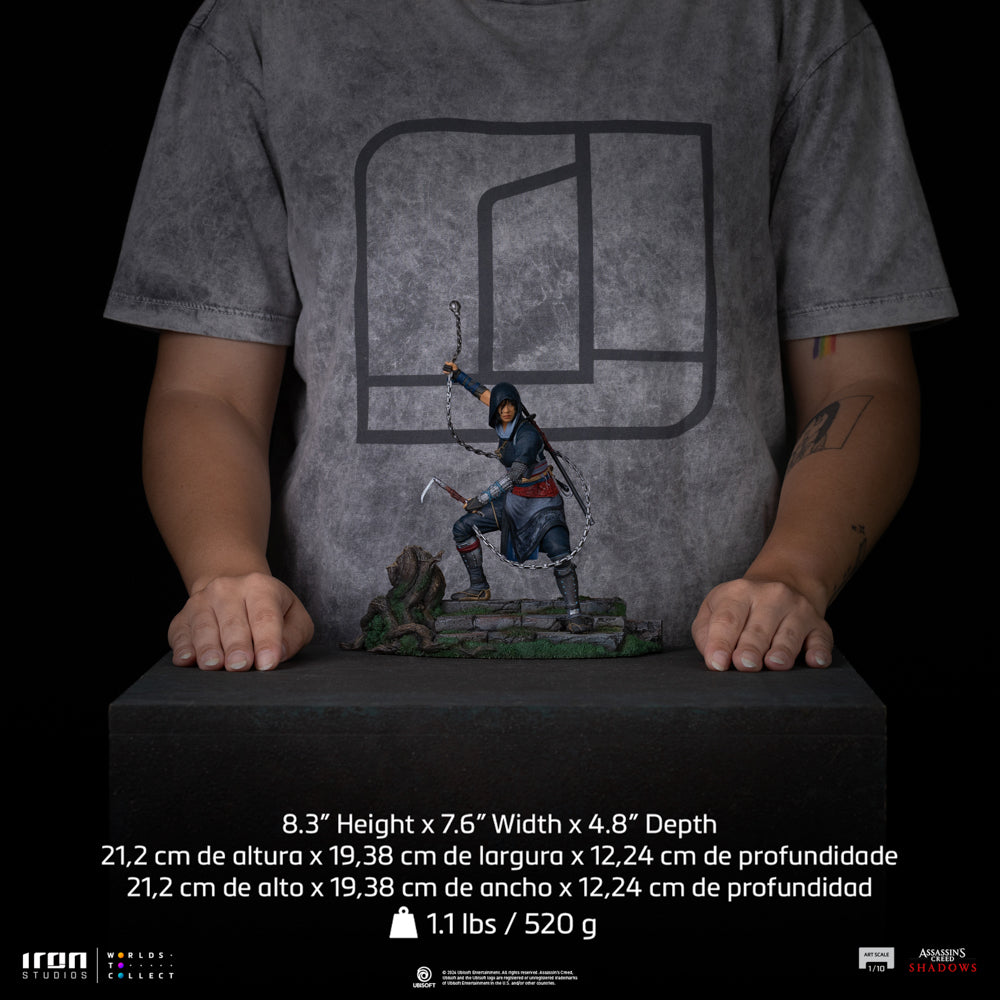 Estátua Naoe - Assassin's Creed Shadows - Art Scale 1/10 - Iron Studios