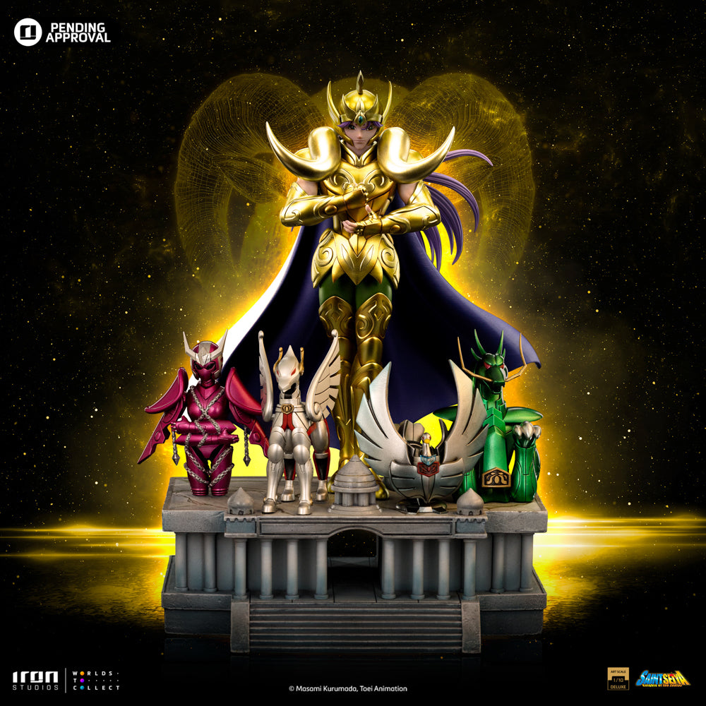 Estátua Aries Mu - Saint Seiya - Deluxe Art Scale 1/10 - Iron Studios